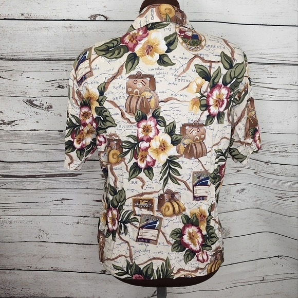 Vintage Teddi Tropical Hawaiian Cruise Shirt - Picture 4 of 5